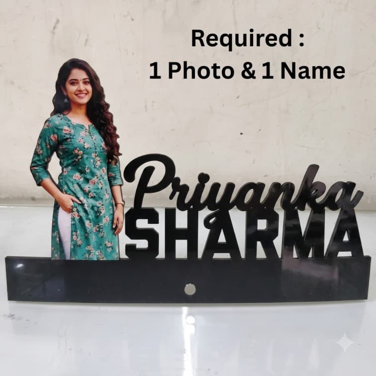 Personalized Name Cutout Table Top Frame image 4