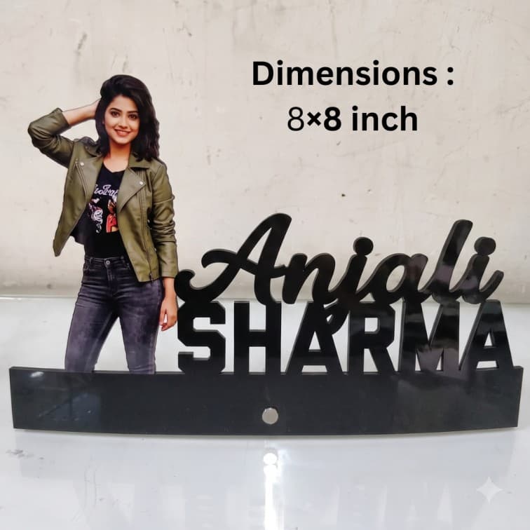 Personalized Name Cutout Table Top Frame image 3