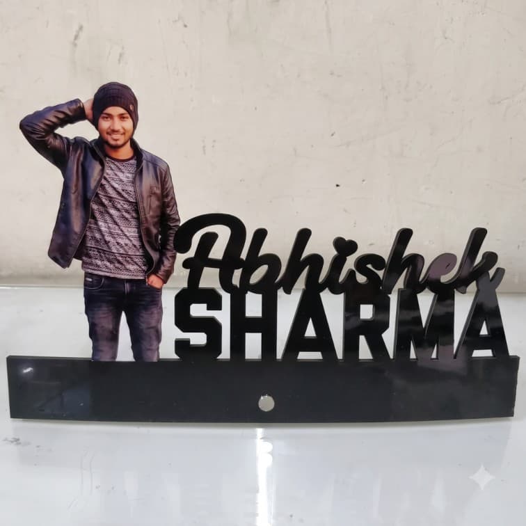 Personalized Name Cutout Table Top Frame image 5
