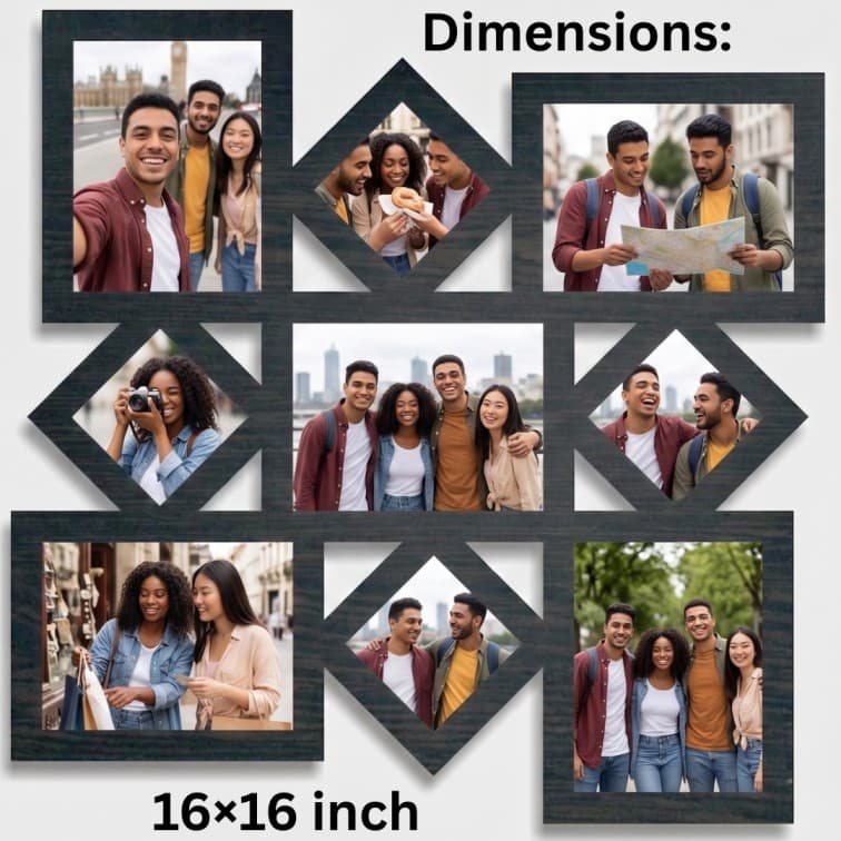 Personalized Geometric Home Decor Photo Frame image 2