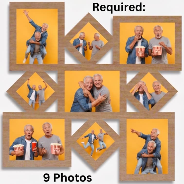 Personalized Geometric Home Decor Photo Frame image 3