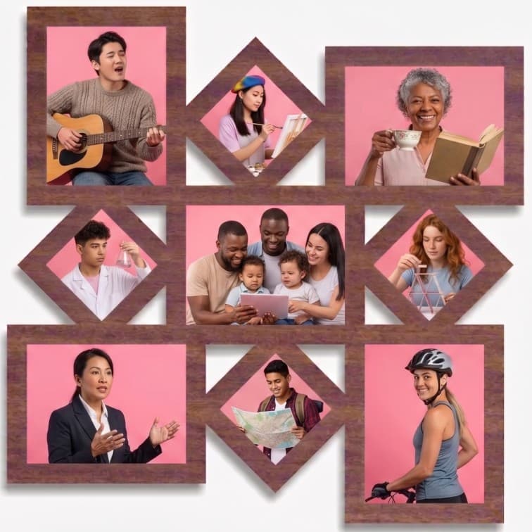 Personalized Geometric Home Decor Photo Frame