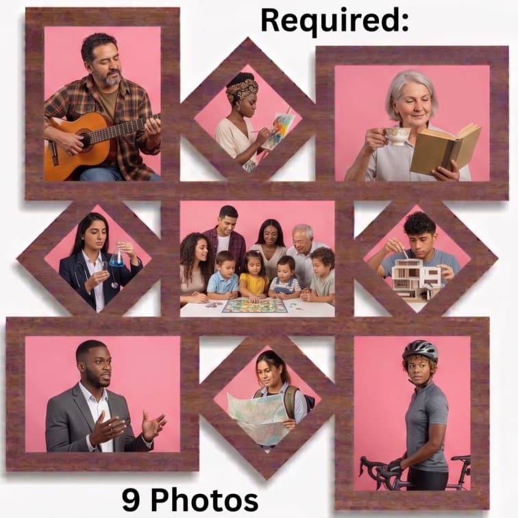 Personalized Geometric Home Decor Photo Frame image 3
