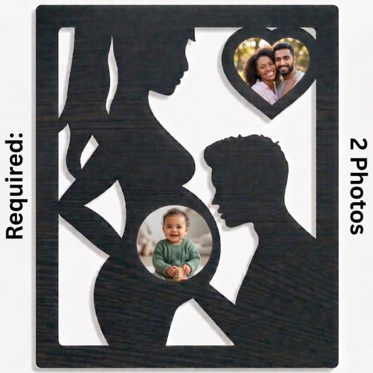 Personalized Pregnancy photo frame image 3