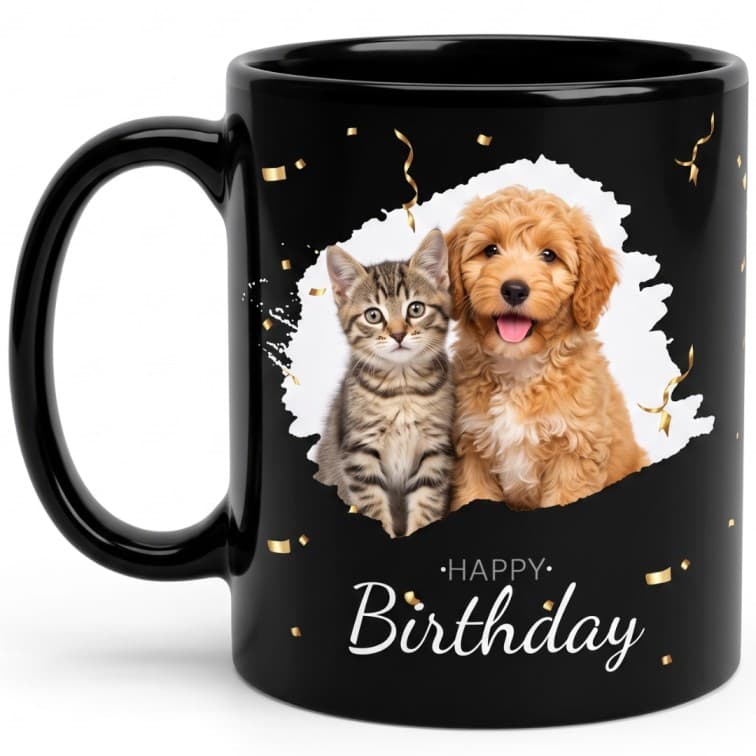 Customized Tea & Coffee Mug (Black Mug) image 2