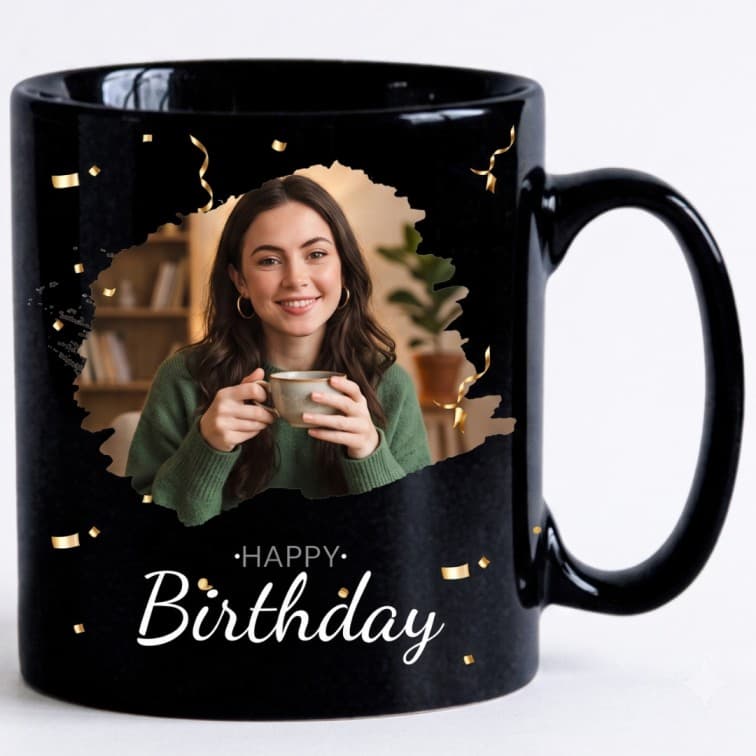 Customized Tea & Coffee Mug (Black Mug) image 3