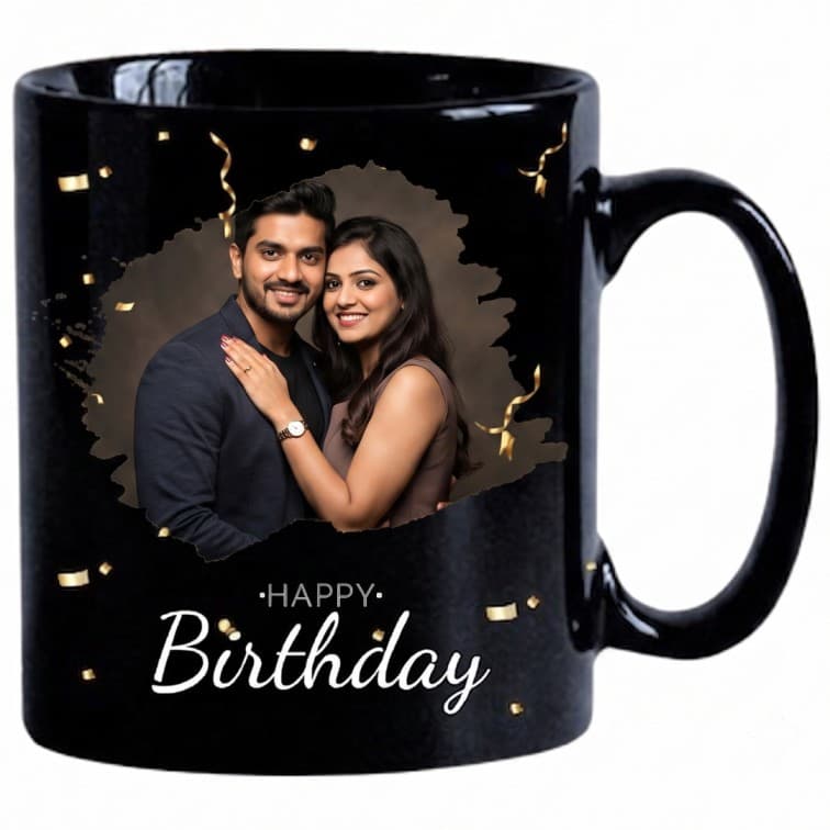 Customized Tea & Coffee Mug (Black Mug)