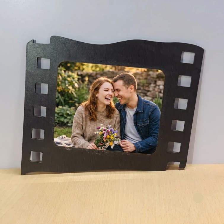 Personalised Wooden Film Strip Photo Frame ( 9X8 inch ) image 4