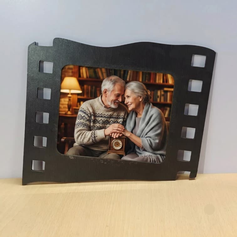 Personalised Wooden Film Strip Photo Frame ( 9X8 inch ) image 5