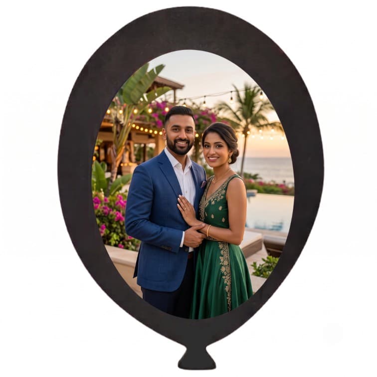 Personalized Hot Air Balloon Wooden Photo Frame ( 11×8 inch ) image 4