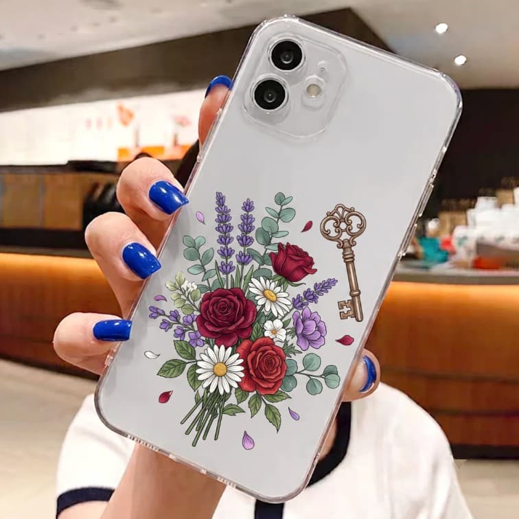 Custom Transparent Phone Case ( add brand and model of phone & image and text ) image 5