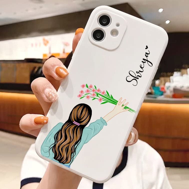 Custom White Phone Case ( add brand and model of phone & image and text ) image 3