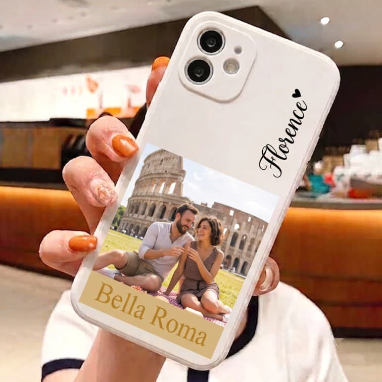 Custom White Phone Case ( add brand and model of phone & image and text ) image 4