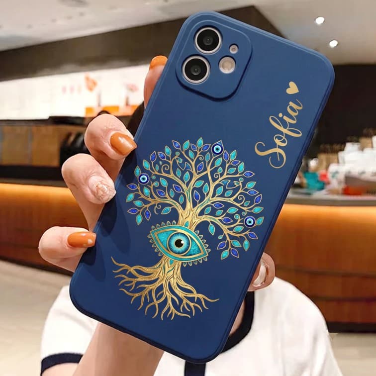 Custom Night Blue Phone Case ( add brand and model of phone & image and text ) image 3