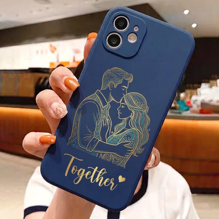 Custom Night Blue Phone Case ( add brand and model of phone & image and text ) image 2