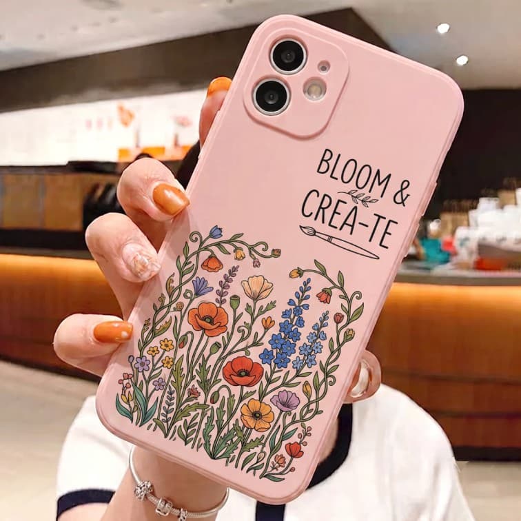 Custom Pink Phone Case ( add brand and model of phone & image and text )