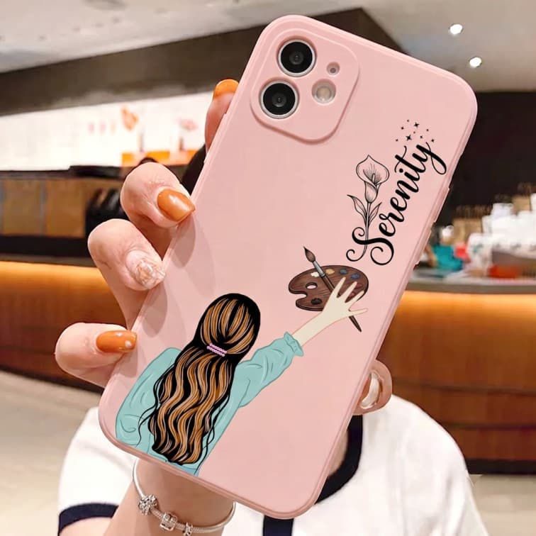 Custom Pink Phone Case ( add brand and model of phone & image and text ) image 4