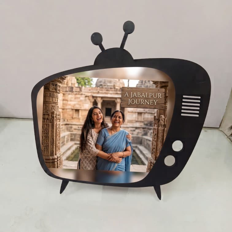 Personalized Retro TV Photo Frame ( 10×10 inch ) image 3