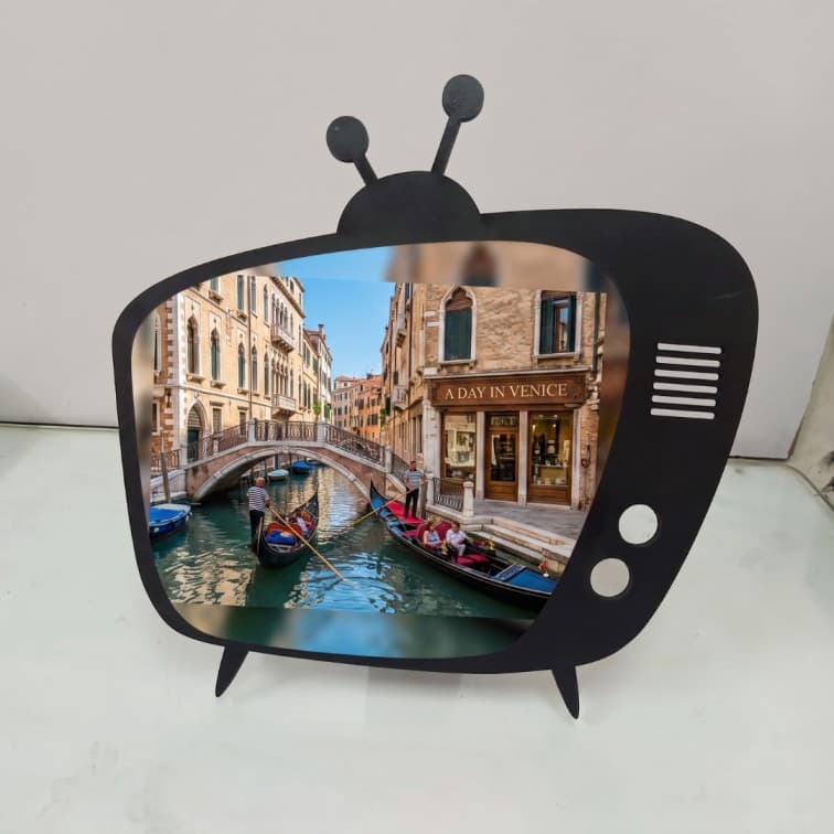 Personalized Retro TV Photo Frame ( 10×10 inch ) image 2