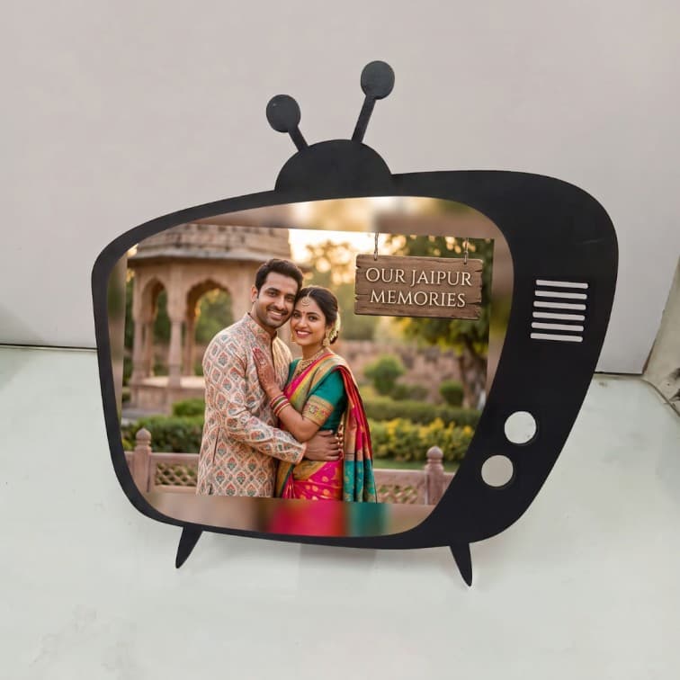 Personalized Retro TV Photo Frame ( 10×10 inch ) image 4