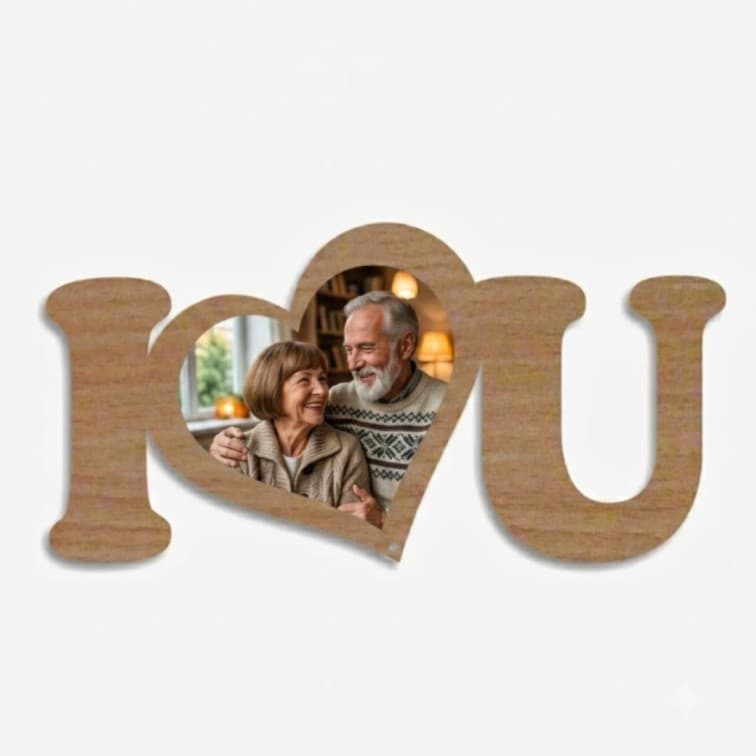 Best Personalized I Love You Photo Frame ( 6 X 12 inch ) image 2