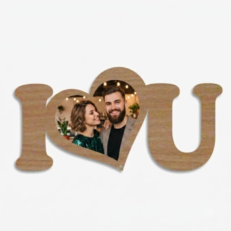 Best Personalized I Love You Photo Frame ( 6 X 12 inch )