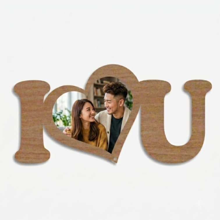 Best Personalized I Love You Photo Frame ( 6 X 12 inch ) image 4