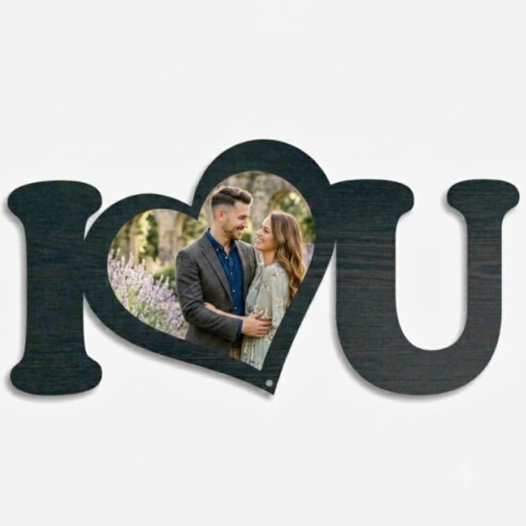 Best Personalized I Love You Photo Frame ( 6 X 12 inch ) image 2
