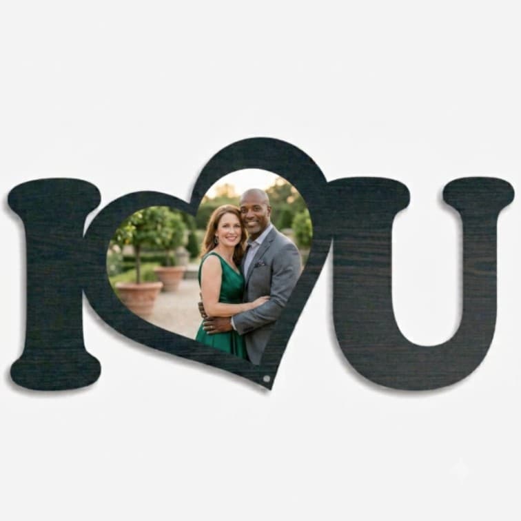 Best Personalized I Love You Photo Frame ( 6 X 12 inch ) image 4