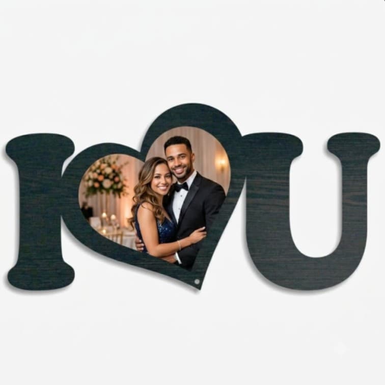 Best Personalized I Love You Photo Frame ( 6 X 12 inch )