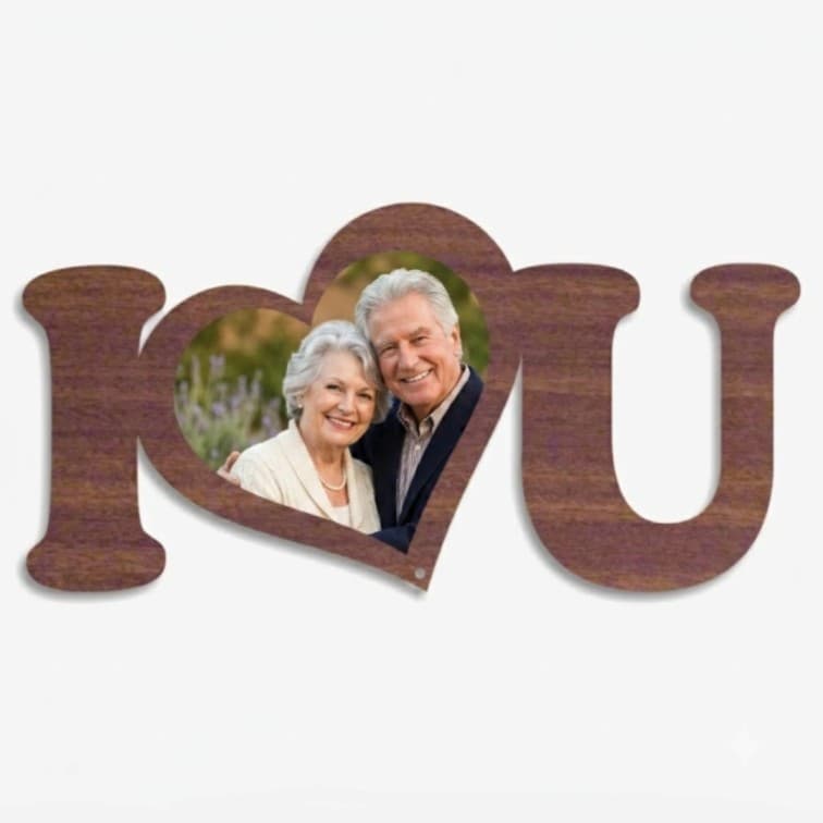 Best Personalized I Love You Photo Frame ( 6 X 12 inch )