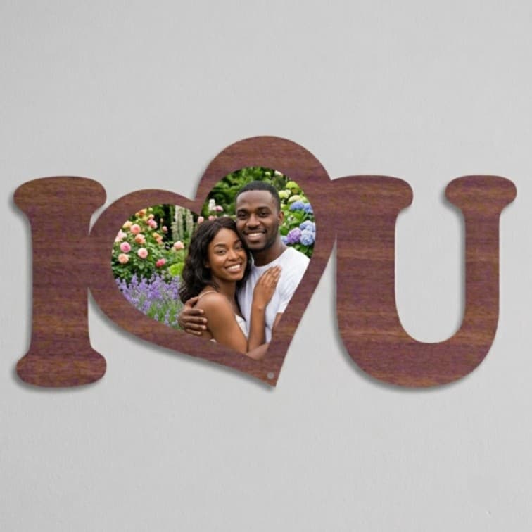 Best Personalized I Love You Photo Frame ( 6 X 12 inch ) image 2