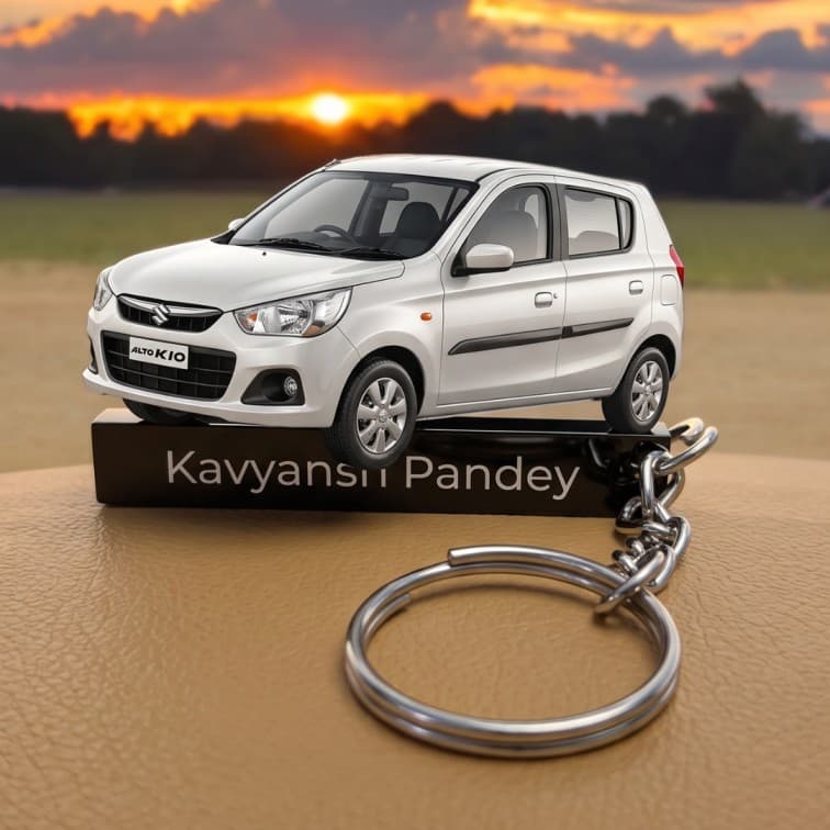 Customized Car Keychain ( add image and text ) image 4