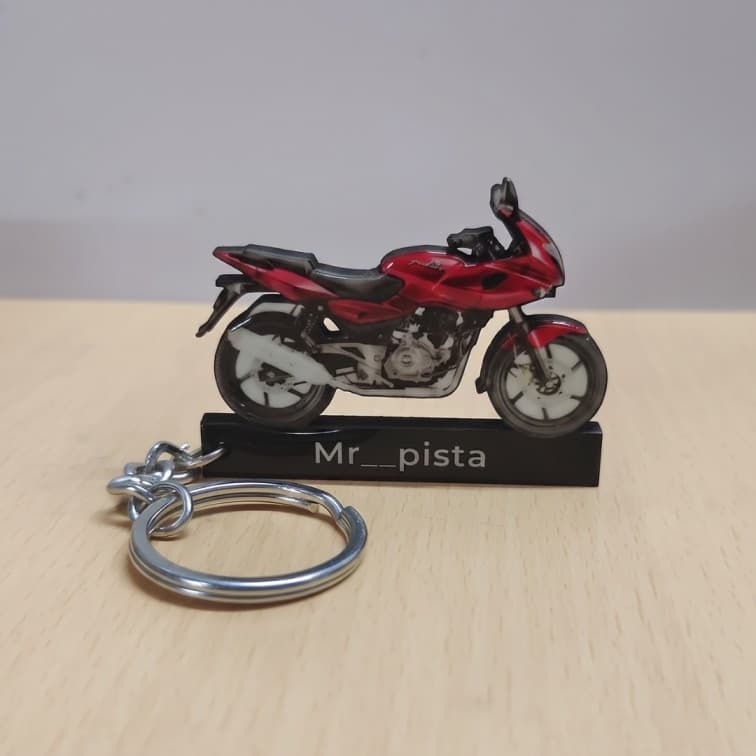 Customized Bike Keychain ( add image and text ) image 2