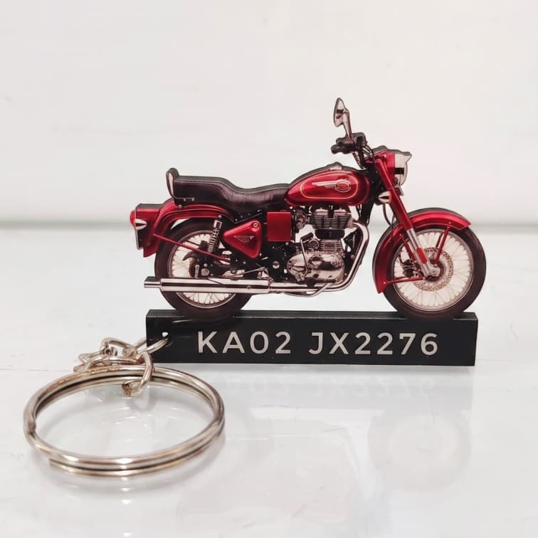 Customized Bike Keychain ( add image and text ) image 4