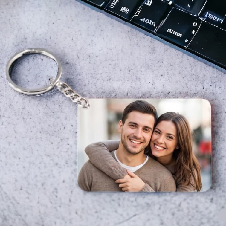 Customized Photo Keychain – Personalized Gift for Couples, Pets & Loved Ones image 2