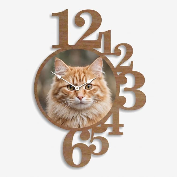 Custom Wooden Photo Wall Clock – Personalised Picture Frame Keepsake image 5
