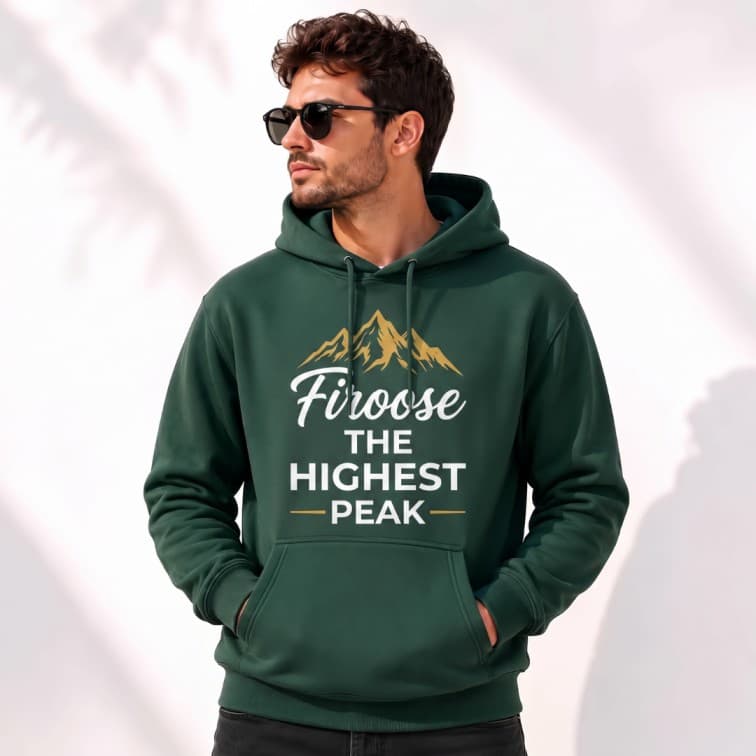 Personalized Green Hoodie (Size: S, M, L, XL, XXL) image 2