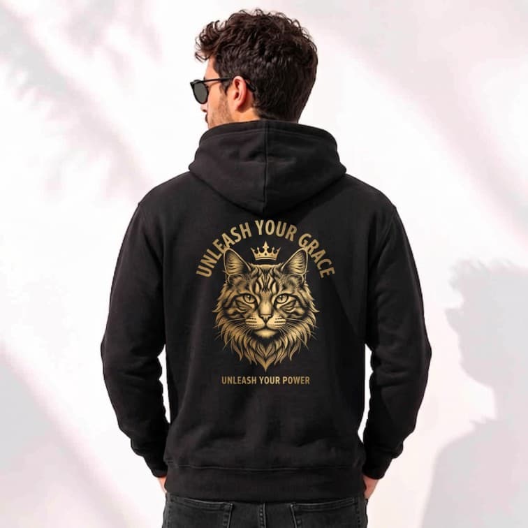 Personalized Black Hoodie (Size: S, M, L, XL, XXL) image 4
