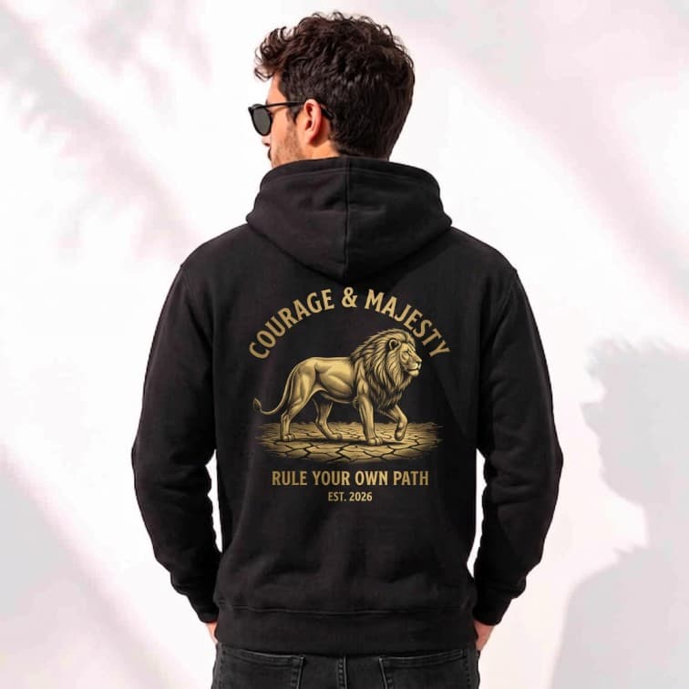 Personalized Black Hoodie (Size: S, M, L, XL, XXL) image 5