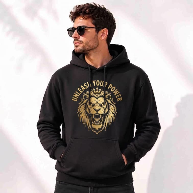 Personalized Black Hoodie (Size: S, M, L, XL, XXL)