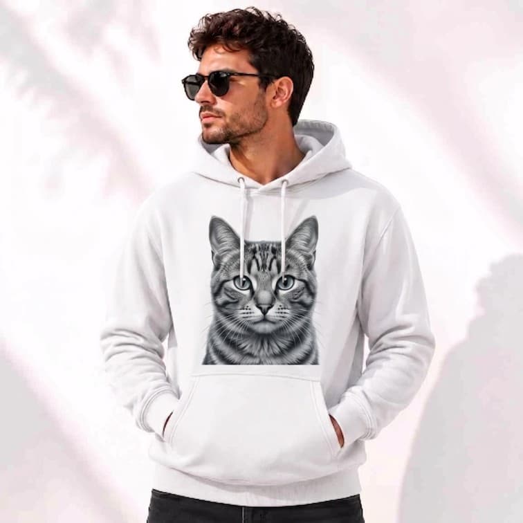Personalized White Hoodie (Size: S, M, L, XL, XXL) image 3