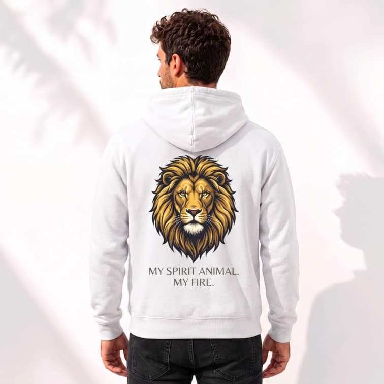 Personalized White Hoodie (Size: S, M, L, XL, XXL) image 4