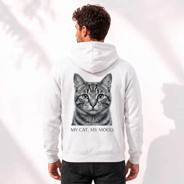 Personalized White Hoodie (Size: S, M, L, XL, XXL) image 5