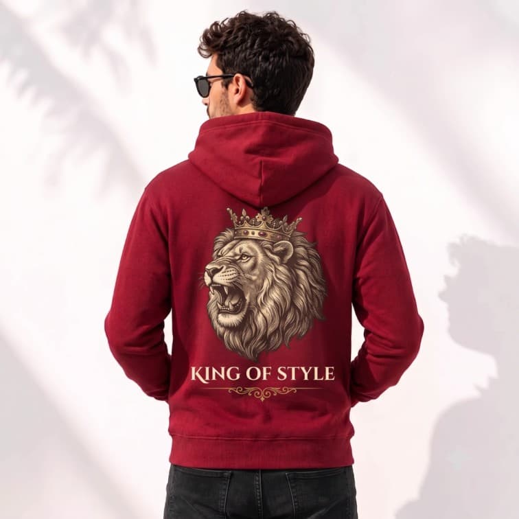 Personalized Red Hoodie (Size: S, M, L, XL, XXL) image 3