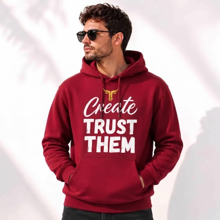 Personalized Red Hoodie (Size: S, M, L, XL, XXL)