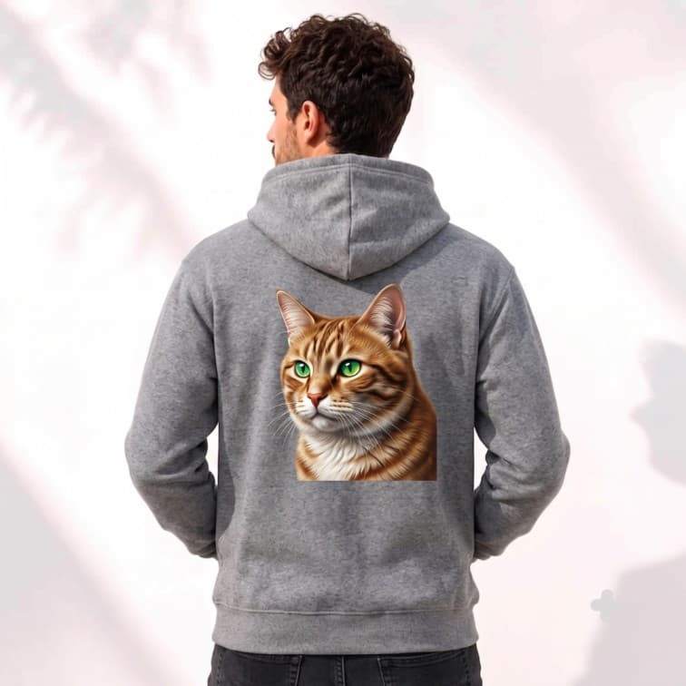 Personalized Gray Hoodie (Size: S, M, L, XL, XXL) image 2