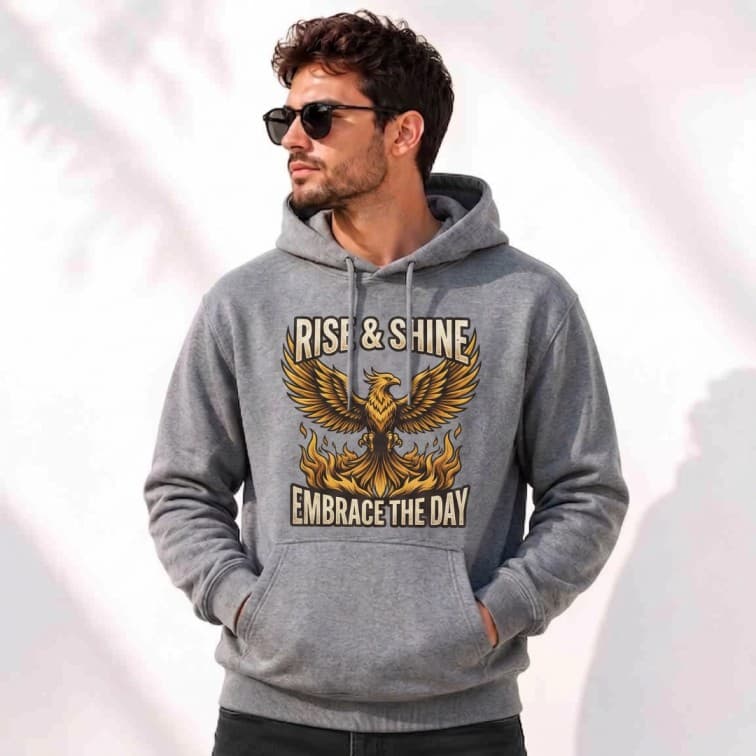 Personalized Gray Hoodie (Size: S, M, L, XL, XXL) image 3