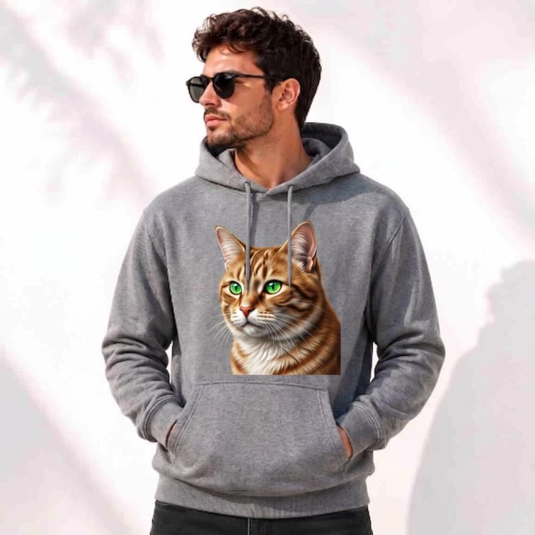 Personalized Gray Hoodie (Size: S, M, L, XL, XXL) image 5