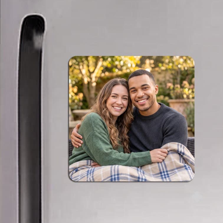 Personalized Square Fridge Magnet – Perfect Custom Gift ( 3 inch ) image 2